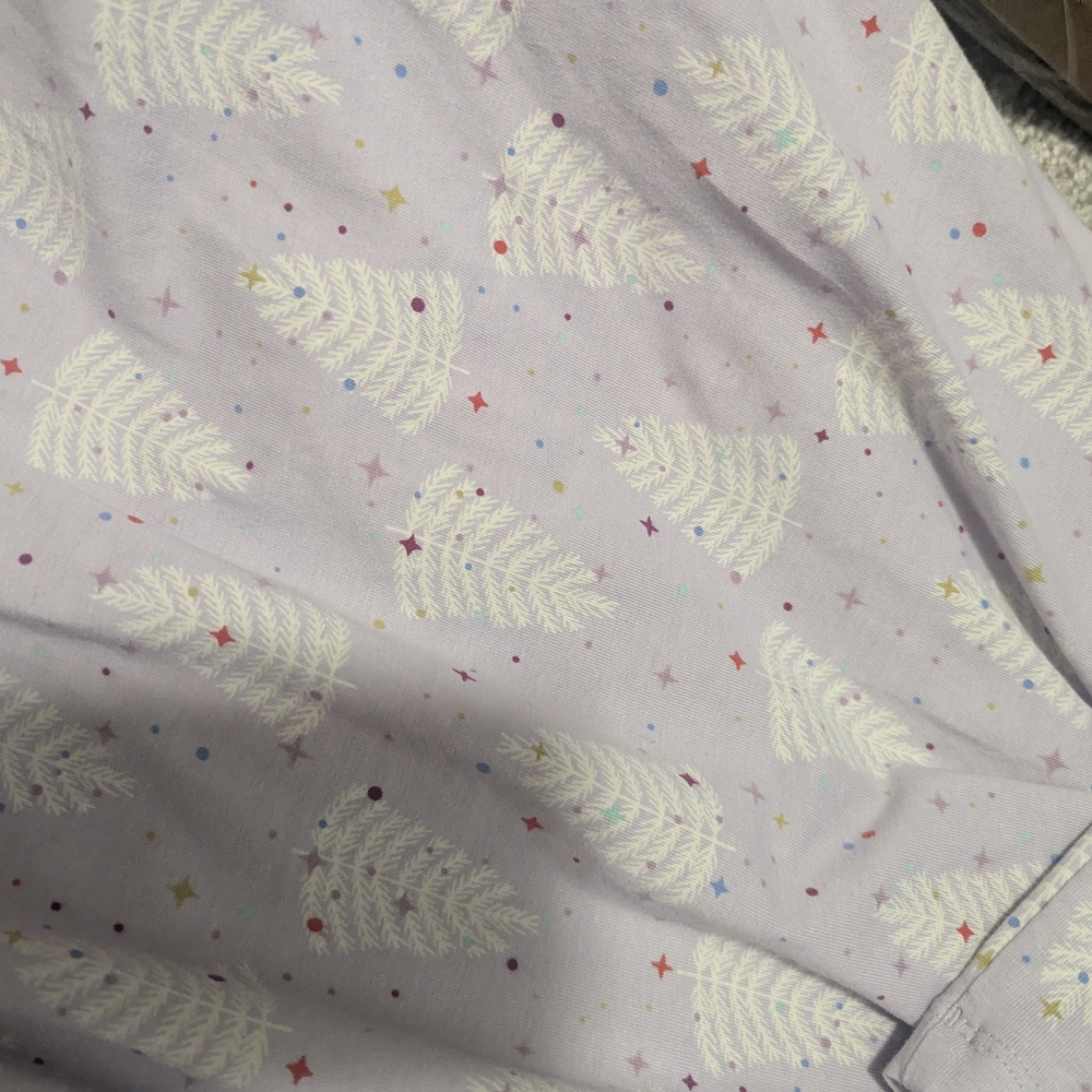 Hanna Andersson Winter Print Long Sleeve Skater Dress With Pockets - Picture 3 of 4